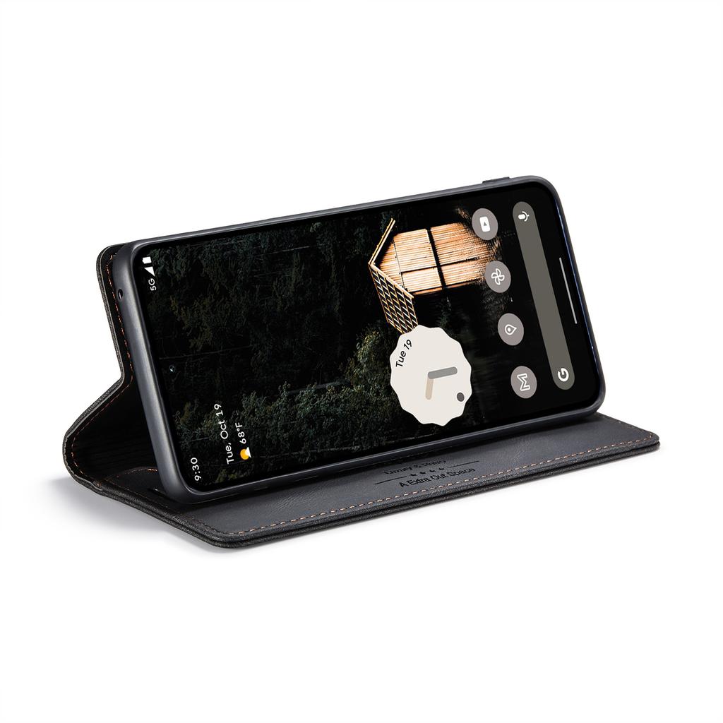 For Google Pixel 6/6 Pro/7a/Pixel 8/Pixel 8 Pro/Pixel 9/Pixel 9 Pro/Pixel 9 Pro XL/Pixel 9a Retro Luxury Style Flip Stand Anti-Drop Wallet Phone Case