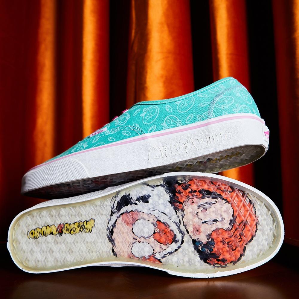 Vans Miro&Wujo X Serie Auténtica Edición Limitada Año del Conejo Zapatillas de Skate Clásicas de Caña Baja Unisex Azul Rosa VN0A5JMPC35