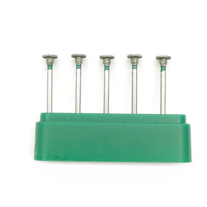 5pcs FG Dental Diamond Burs Wheel Round Edge Type Dia-burs for High Speed Handpiecess Dentist Tools WR-X44C