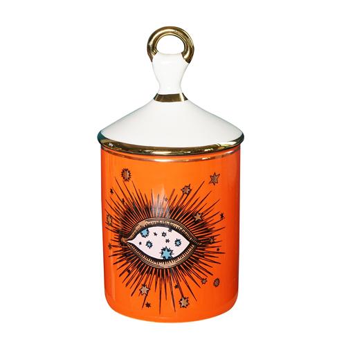 Europäische Keramik Bonbonglas Kerzenhalter Kreatives Auge Schmuck Duftende Wattestäbchenbox Heim Desktop Dekor Stifthalter Kerzenglas