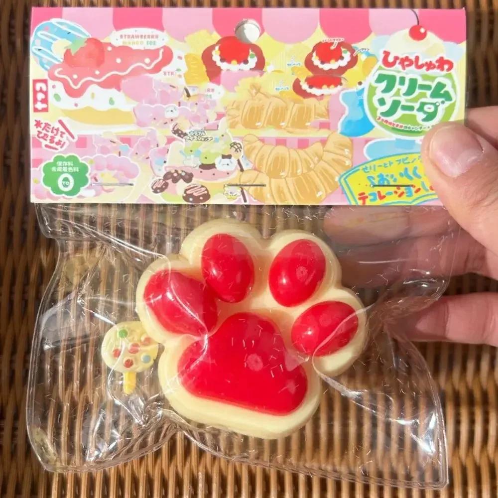 Mochi Taba Squishy NEW Fidget Toy Anti-stress Mini Kawaii Cat Paw TPR Small Cat Paw Cute Pink Cat Foot Pinch Decompression Toy