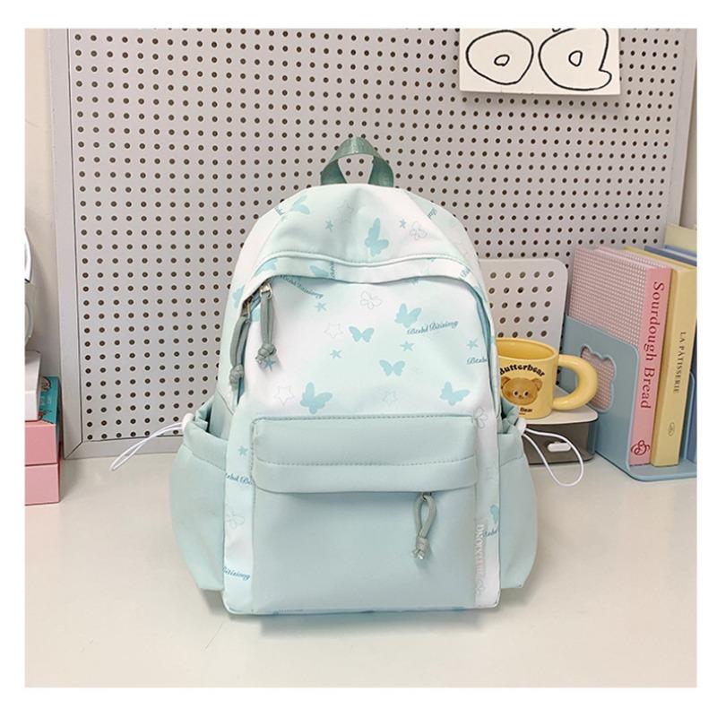 The New Schoolbag Is High-value, Fresh, Sweet, Literary and Cute Butterfly Backpack, Light Travel Backpack for Junior High School Students