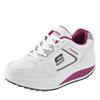 Pinduoduo White Leather Shakers Muffin Wedge Heel Sneakers
