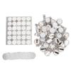 30 Sets Badge Holder Reels Strong Acrylic Metal Light Durable Widely Used Badge Reel Clips for