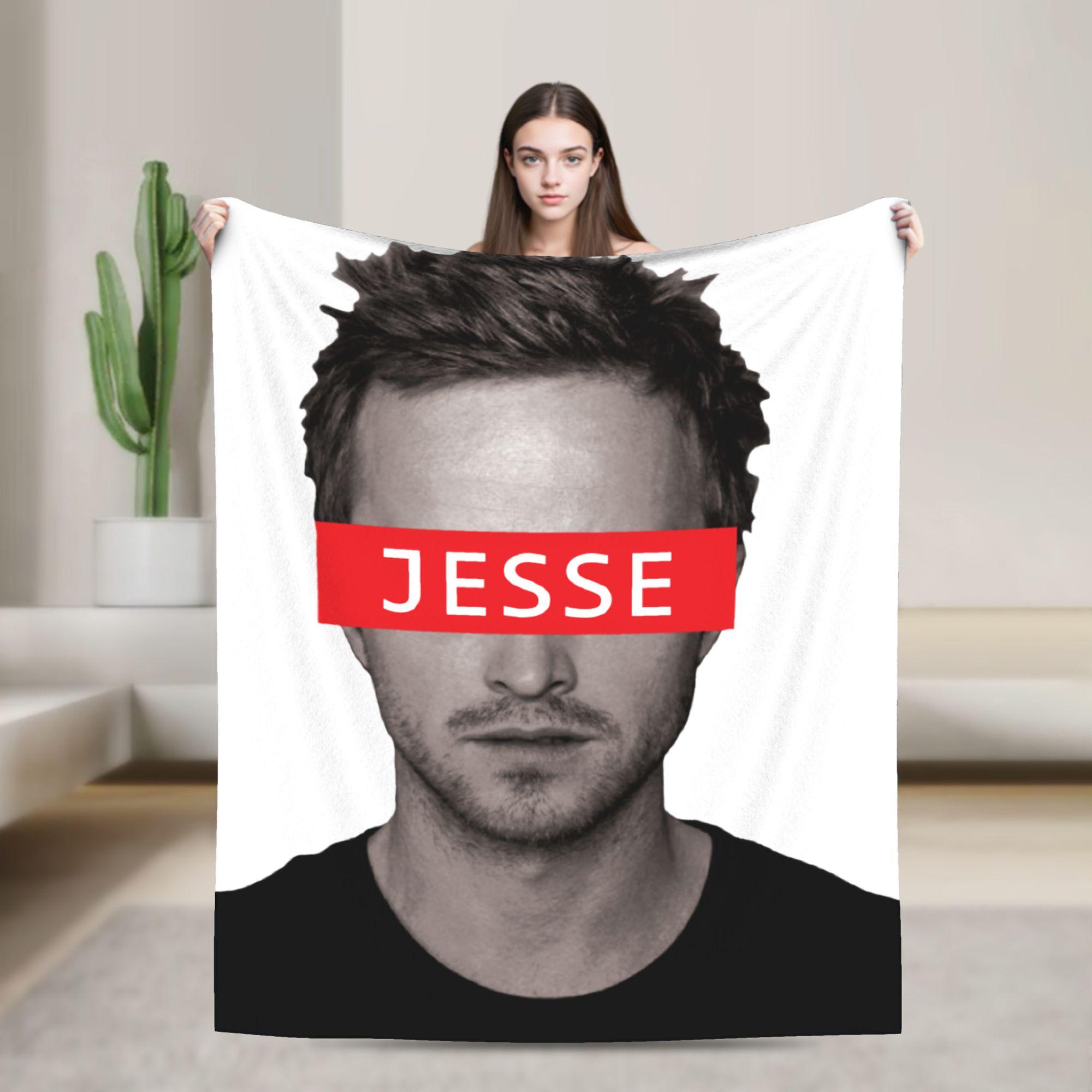 Jesse Pinkman Breaking Bad Knitted Blanket Flannel Throw Blanket Bed Sofa Decoration Ultra-Soft Warm Bedspreads 75X95CM
