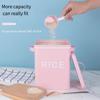 Metal Canister Rice Buckets Grain Tin Powder Laundry Powder Case Lid Scoop Insect-Proof Sealed Multipurpose Airtight