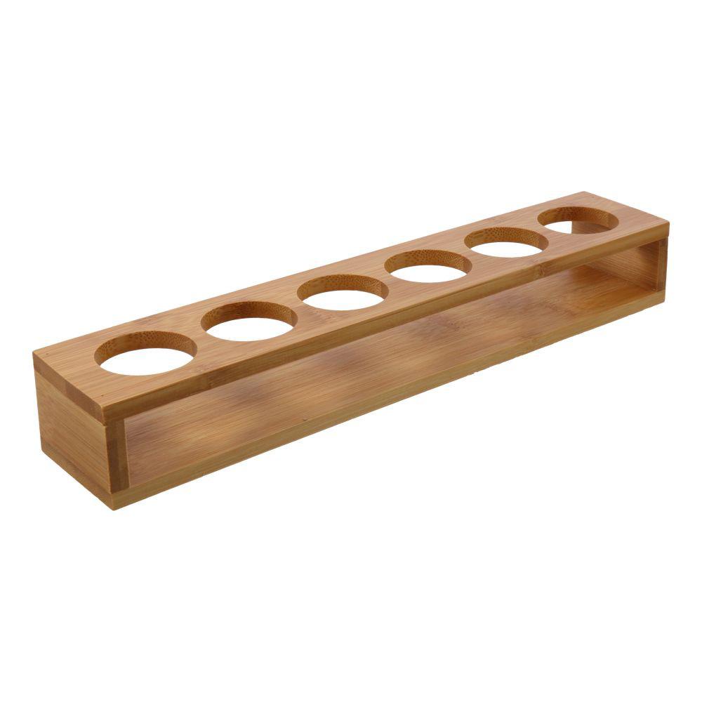 Bamboo Shot Glass Tray Easy To Use Shot Glass Storage Practical Shot Glass Holder  Wine Glasses
