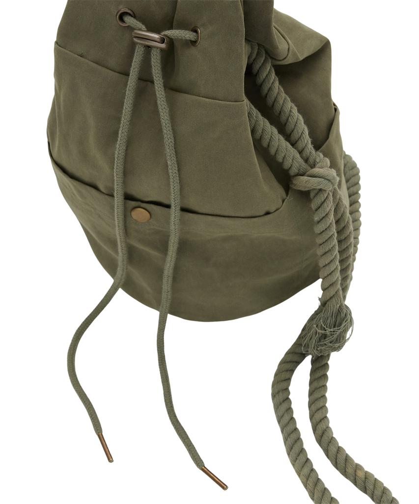 Sserpe Waxed Cotton Hippie Bag Khaki