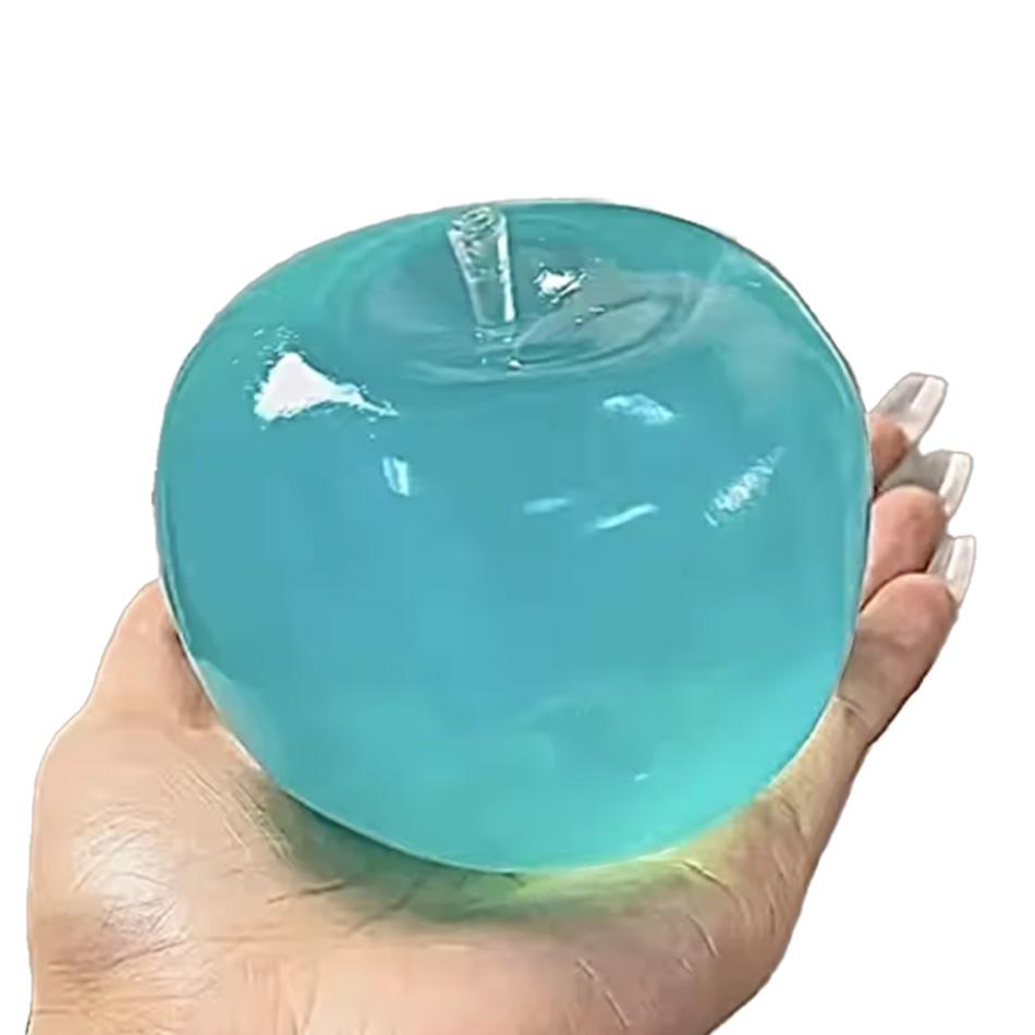 Pomme Verte Squishy Balle Anti-Stress Douce Jouet Sensoriel Fidget Pour Asmr Jouet à Presser à Rebond Lent Pour Adultes Enfants Cadeau de Noël