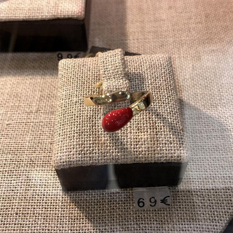 Chic And Elegant Silver Matchstick Head Ring Unique Geometric Design For Women