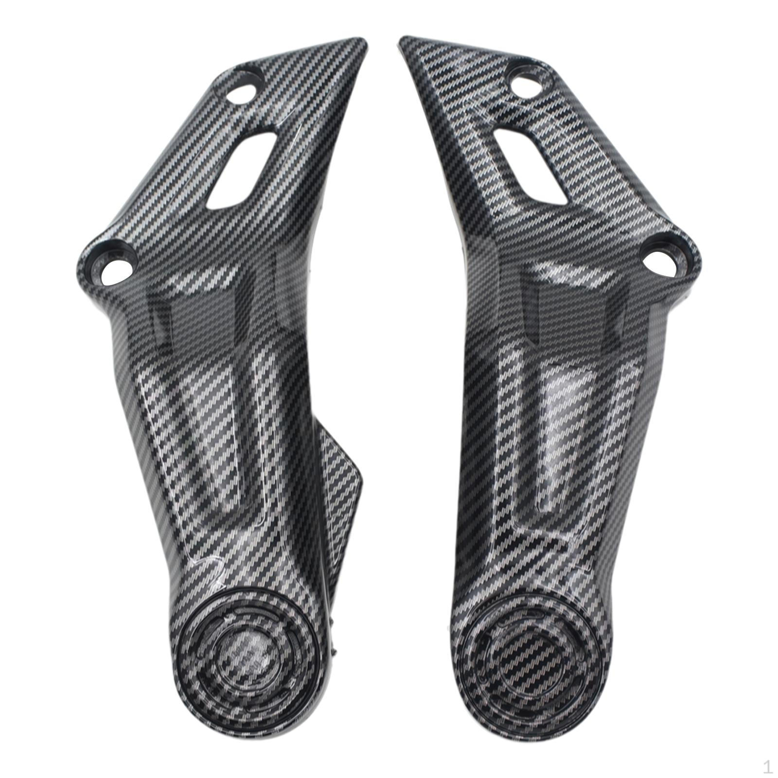 2 Pieces Frame Side Panels Covers Replacements Motorcycle Fairing Parts for MT07 Carbon Fibre