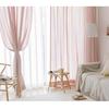 100% Linen Curtains for Window Farmhouse Living Room Rod Pocket Drapes Light Filtering Curtain Children Bedroom Environmental