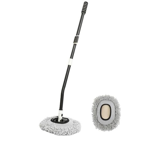 Car Cleaning Brush with Elbow Design, Retractable Handle Cleaning Brush, Bending Car Cleaning Tool for Cars RV Trucks