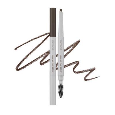 Rom&Hanall Flat Eyebrow Auto Pencil 0.17g, W1 Gentle Brown, 1 Piece