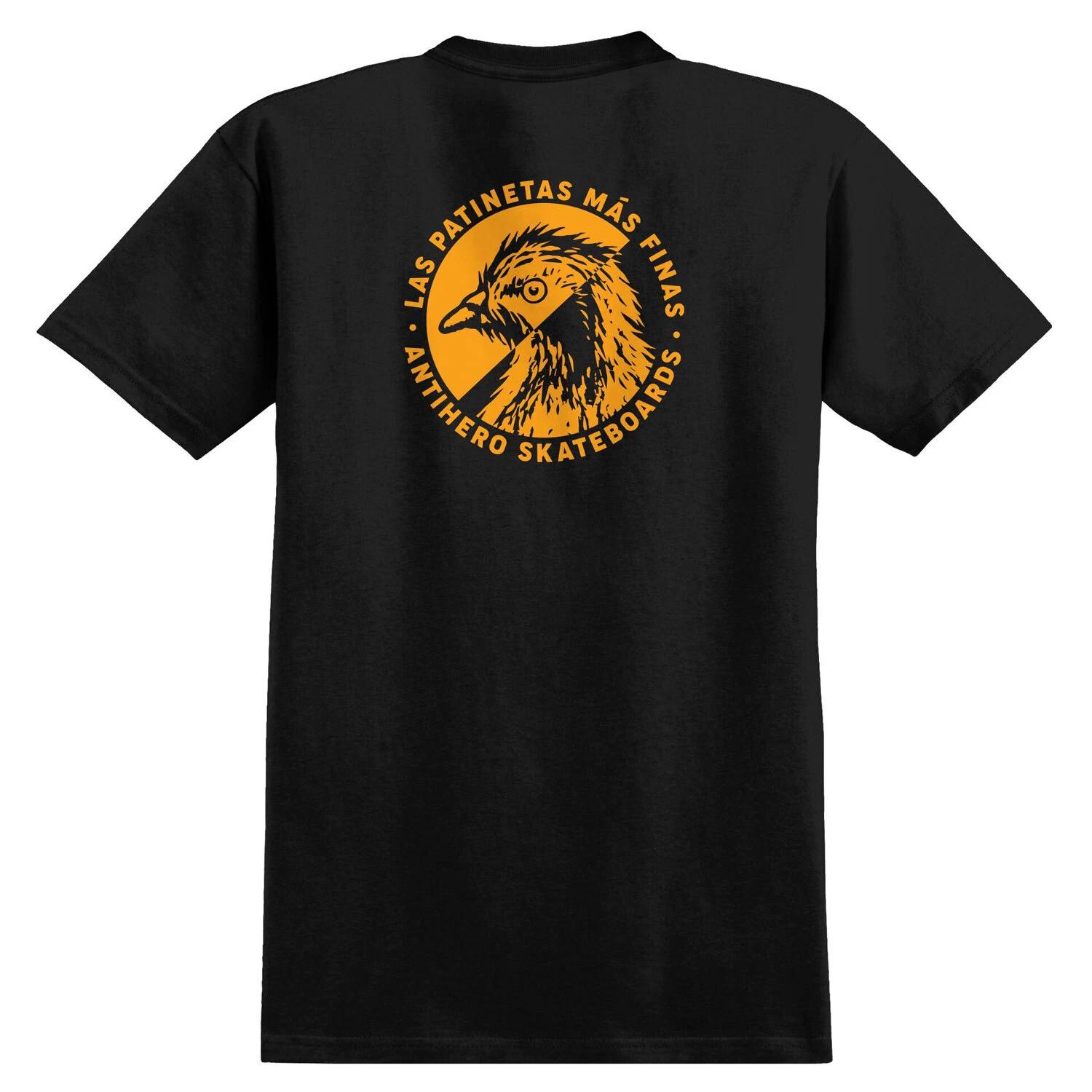 Anti Hero Skateboards Shirt Refrescos Black/Yellow S