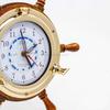 14" Authentic Nautical Time Tide Clock Porthole Ship Wheel | Navy Pirate's Gift & Decor | Nagina D6-2UX1-VEAG