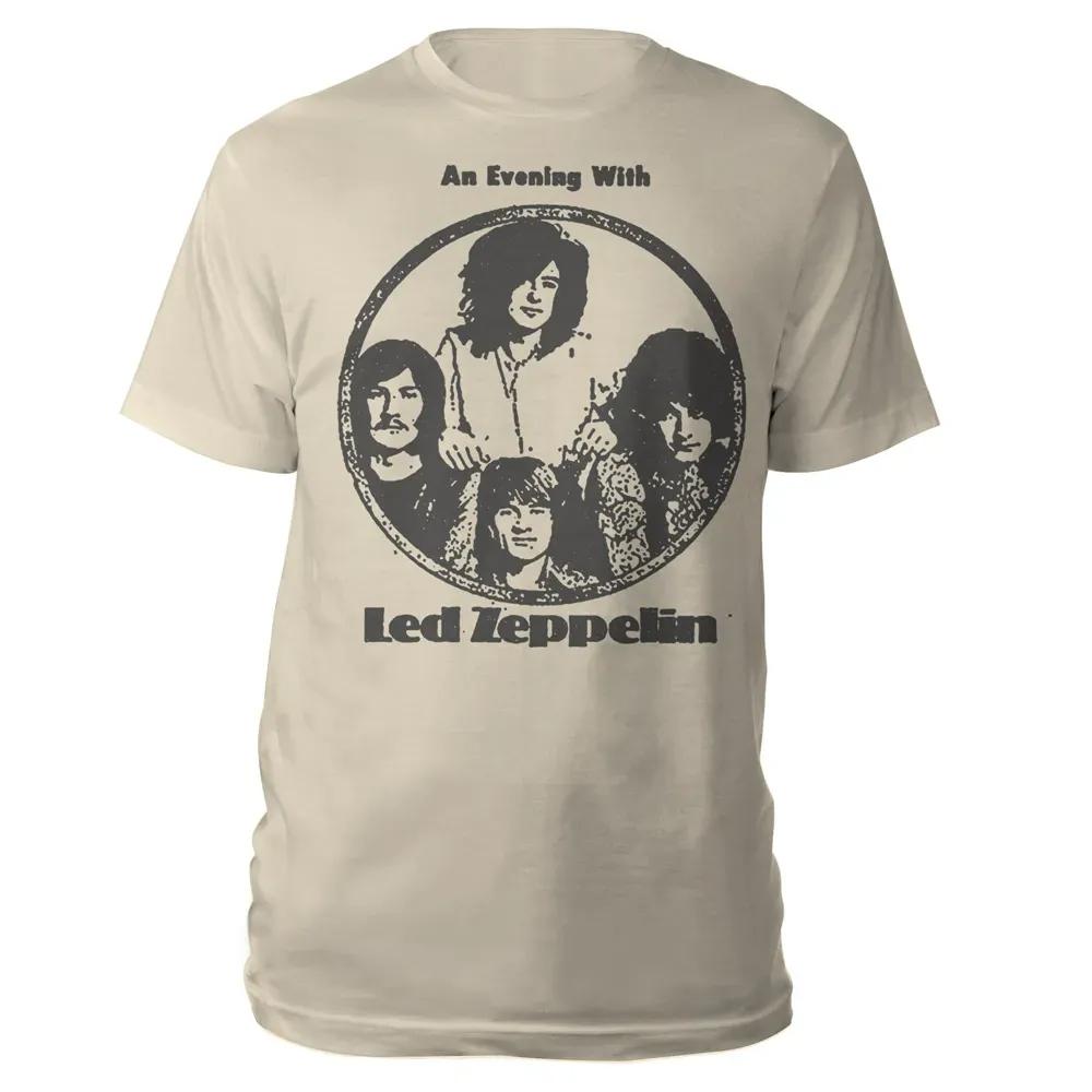 Rock Band Led Zeppelin T-Shirt Unisex und Damen Sommer Gothic Kleidung Mode Lässig Rundhals Kurzarm Top Streetwear