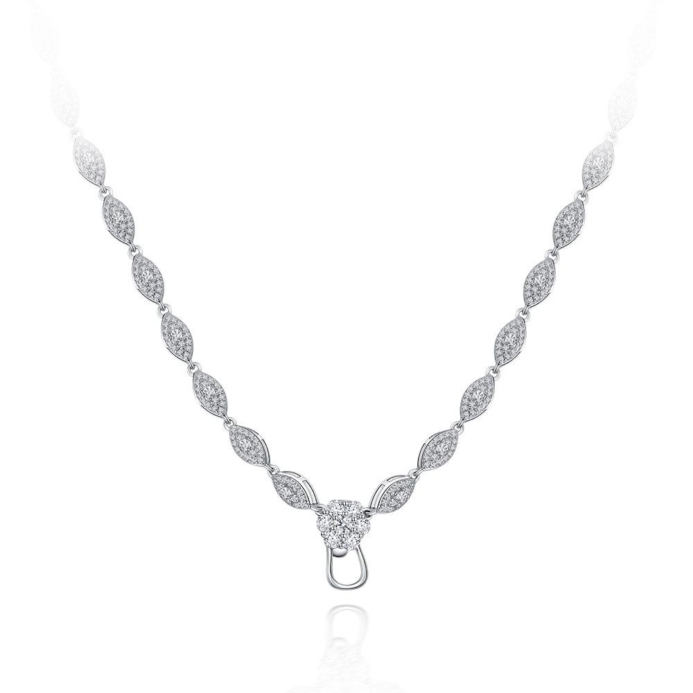 

2021 Серебряное колье S925 на ключицу с регулируемым кулоном-чокером - Европейский и американский стиль S925 Silver