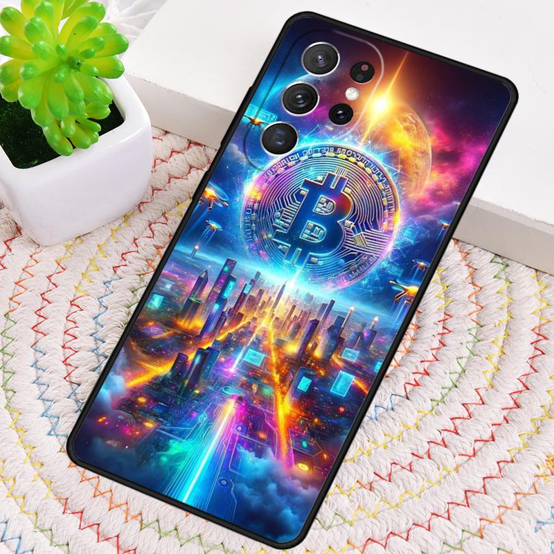 Bitcoin BTC Soft Phone Case for Samsung Galaxy Note 10 Pro S26 Ultra S23 S24 FE S25 S21 S22 PLUS Shockproof Cove