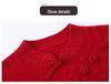 Mom's Stylish 100% Wool Winter Sweater - Elegant Chinese Design for Middle-Aged and Elderly Women