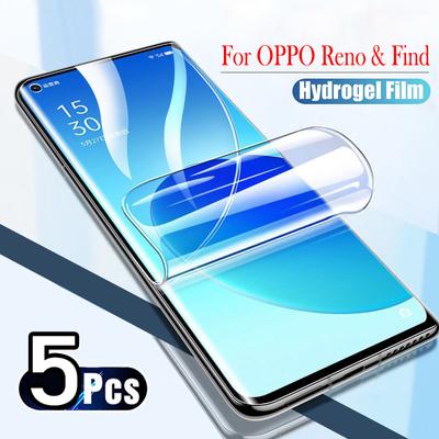 5PCS Copertura Completa Idrogel Pellicola Per OPPO Trovare X3 Neo X2 X4 X5 Lite Pellicola Della Protezione Dello Schermo Del Gel Per OPPO Reno 5 5Z 6 7 9 8 Pro Plus