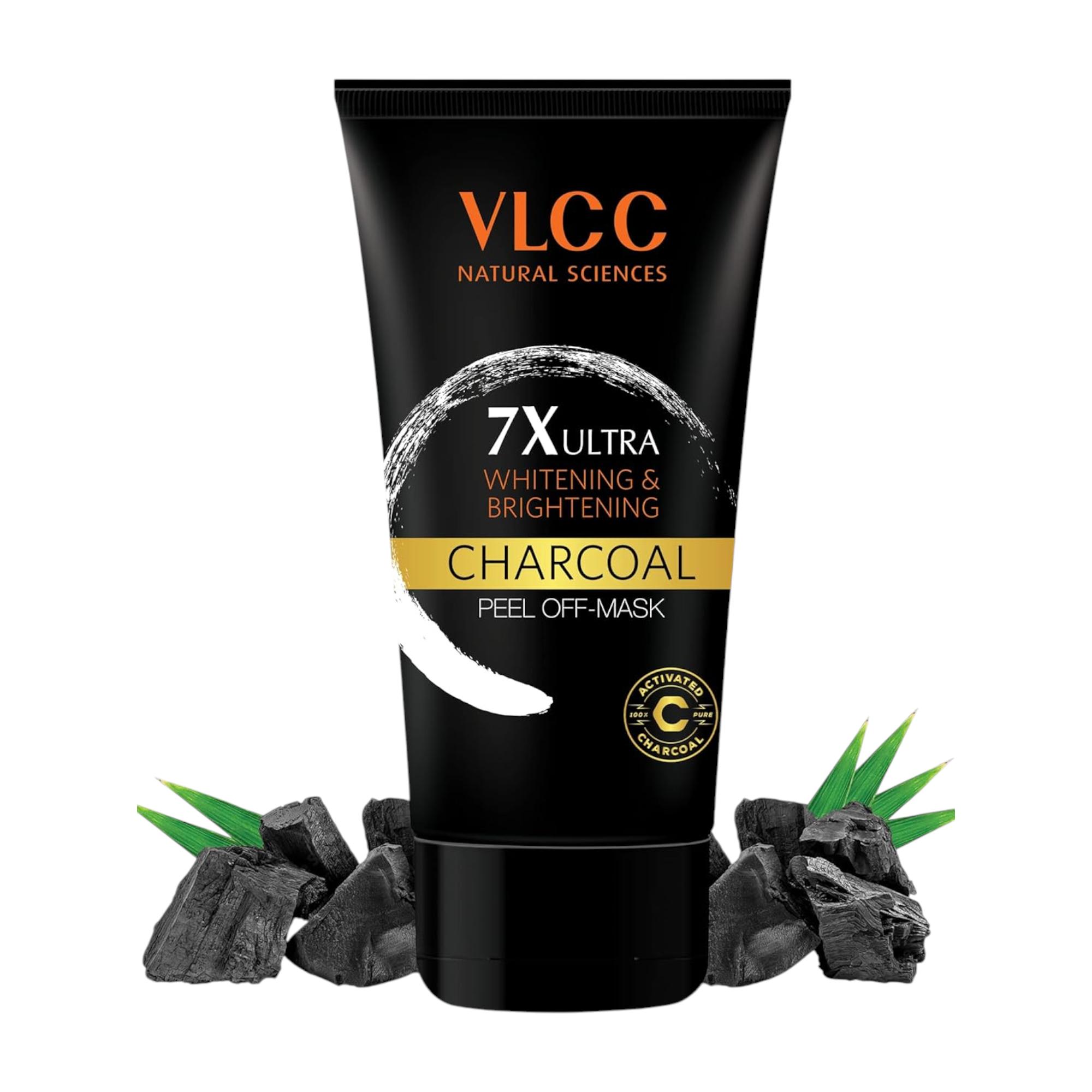 

VLCC 7X Ultra Whitening Brightening Charcoal Peel Off Mask 100g Deep Cleansing Blackhead Removal
