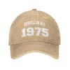 Personalized Cotton Original Born In 1975 Funny Birthday Gift Baseball Cap Outdoor Unisex Women Adjustable Dad Hat Fashion
