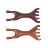 Sandalwood Scalp Massager Sandalwood Deer Antlers Wide Tooth Comb Meridians Dredging Scalp Facial Massage Comb Gua Sha Comb