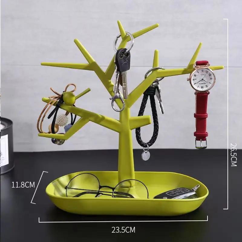 Creative Wine Cup Shape Earrings Bracelet Jewelry Display Holder Ear Stud Stand Jewelry Organizer Antler Tree Display