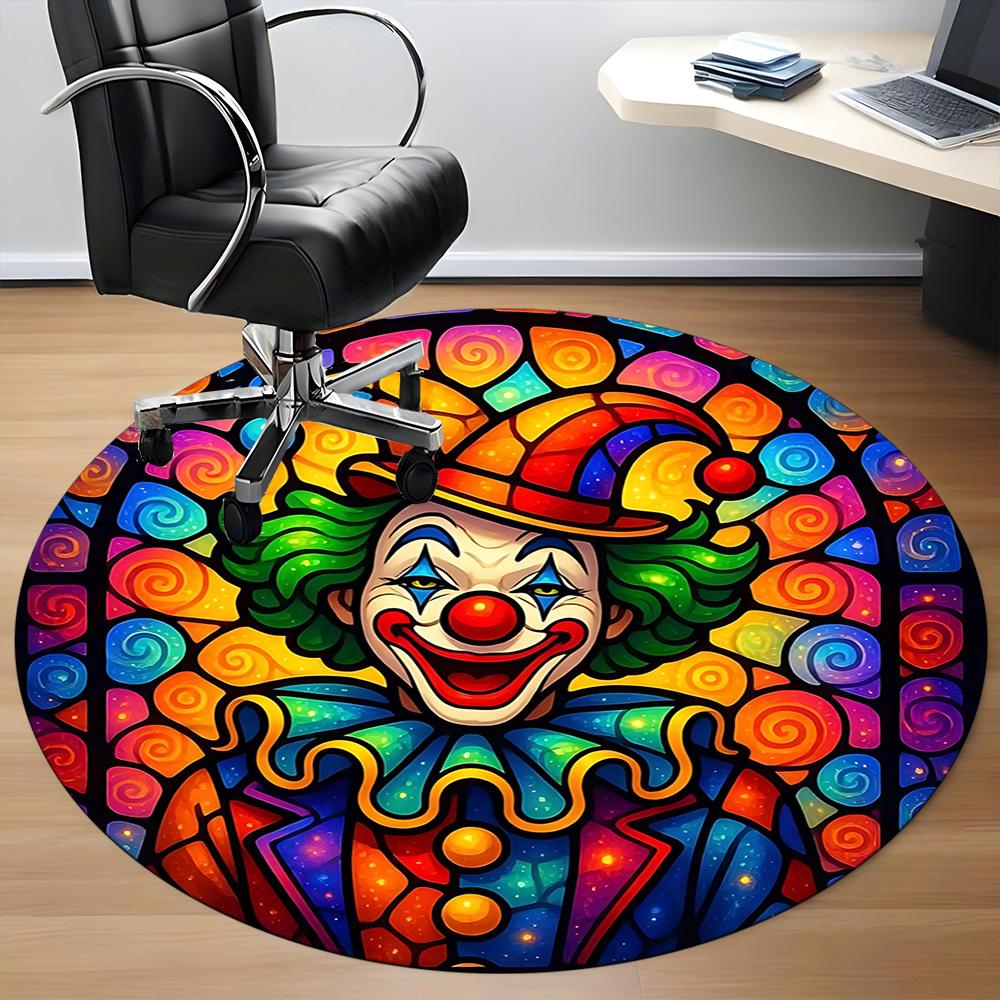 1pc Clown Chair Carpet for Office, Non slip, Soft and Durable Office Rug