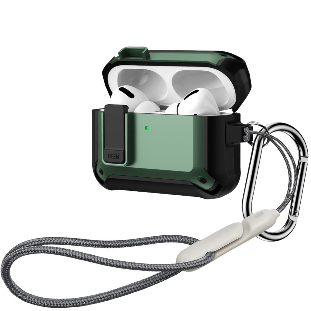 for AirPods Pro 3 Case Secure Lock Case Cover with Lanyard&Keychain Powerful Drop Protection For Airpods Pro 3rd Generation Case