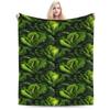 Cabbage Pattern Flannel Blanket Autumn  Warm Soft Throw Blanket for Child Bedroom Graphic Bedspread Sofa Bed Cover