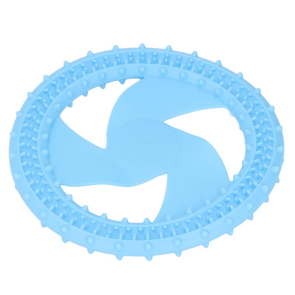 Hund Frisbee Spielzeug Weich Zahnreinigung Interaktiv Silikon Haustier Frisbee Kauspielzeug für