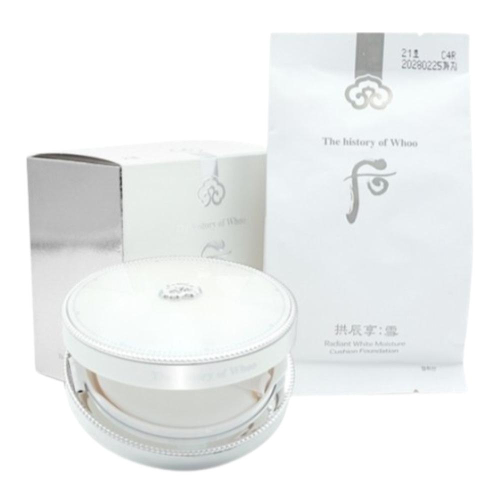 The history of whoo Gongjinhyang Seol Rozświetlający Biały Nawilżający Podkład w Poduszce SPF50+ PA+++ 13g + Wkład 13g