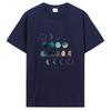 Universe Planets Print Tshirt Casual Cotton T Shirt Oversized Unisex Streetwear Tshirt Fashion Fitness Tops Tees Unisex S Clothing