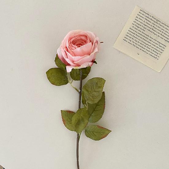 Realistische künstliche Rose mit langem Stiel, falscher Rosenstrauß für den Valentinstag, Heimhochzeit, Tischdekoration, DIY Brautstrauß