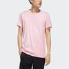 Adidas Neo Alphabet Print Casual Sports Breathable Straight T-Shirt Men Tops Pink EI4486