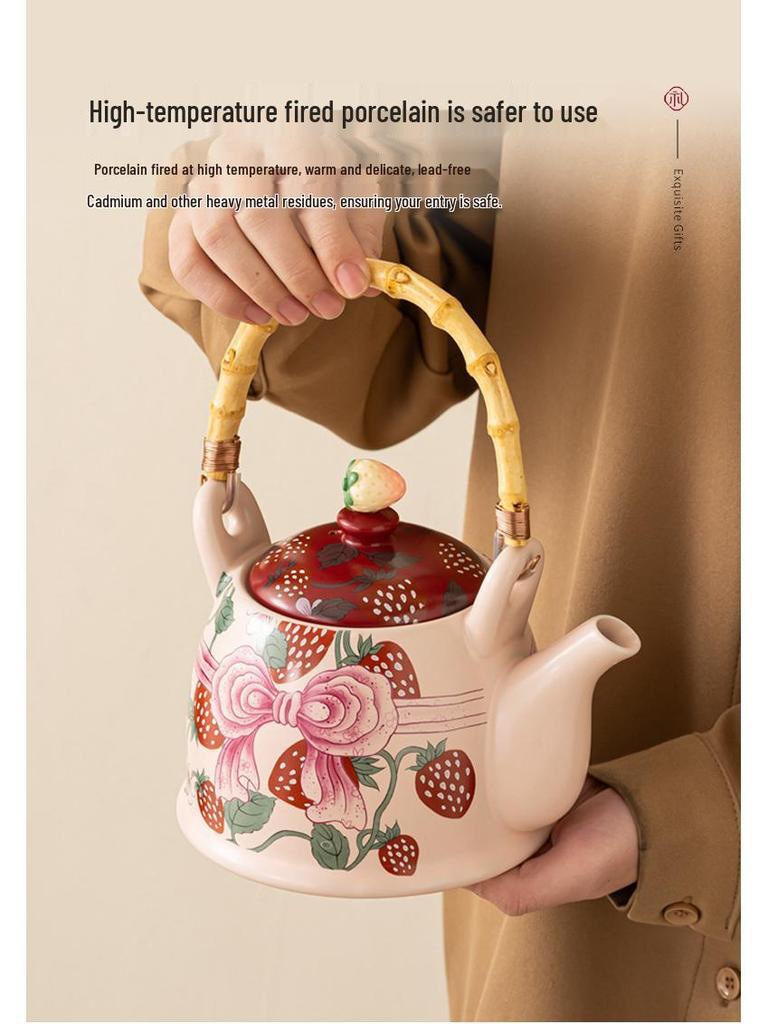 Elegant Tea Set: Teapot & Teacups for Weddings, Bridesmaids, Engagements, Birthdays, or Housewarmings