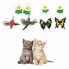 1PCS Electric Butterfly Birds Cat Toy Shake Rotating Flying Automatic Humming Bird Intelligence Training Funny Pet Toys