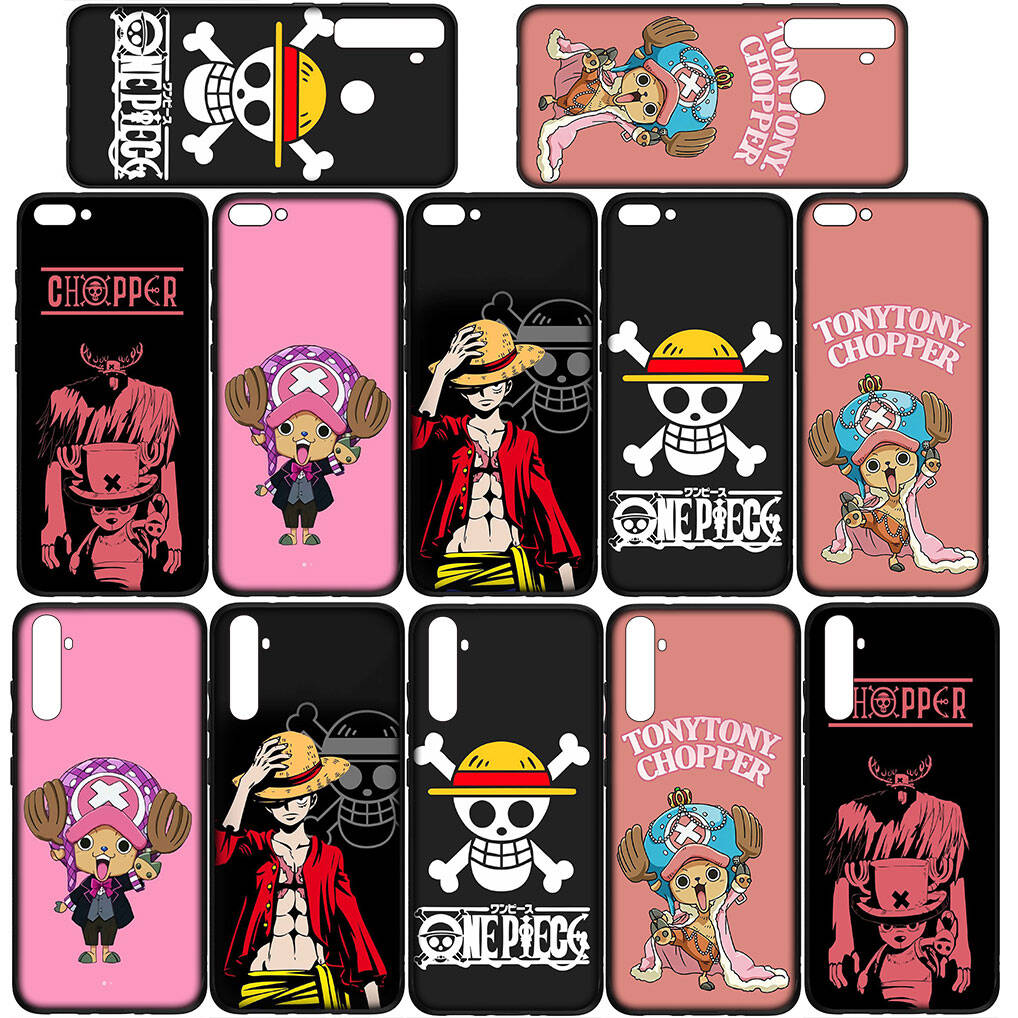 For Samsung Galaxy S25 S24 S23 S22 Ultra FE Plus A37 A57 A56 A55 A06 A16 A15 A36 A26 A35 A05 A25 A54 A34 Phone Case Anime One Piece Luffy Tony Chopper