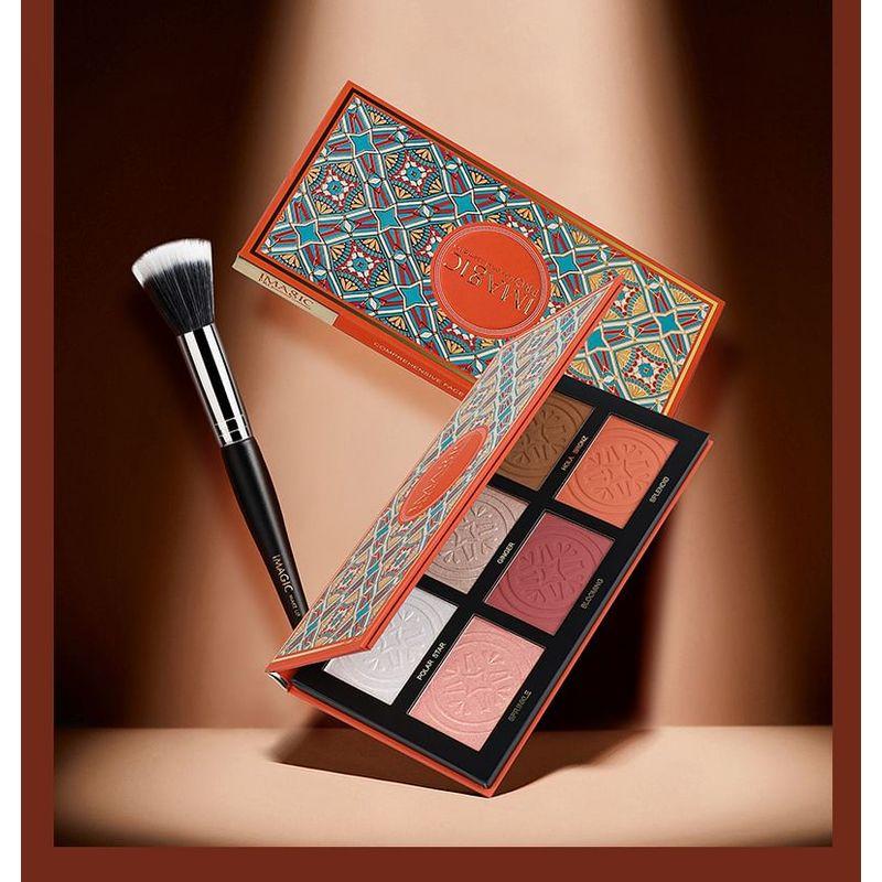 IMAGIC - Paleta Abrangente de Iluminador, Blush e Contorno