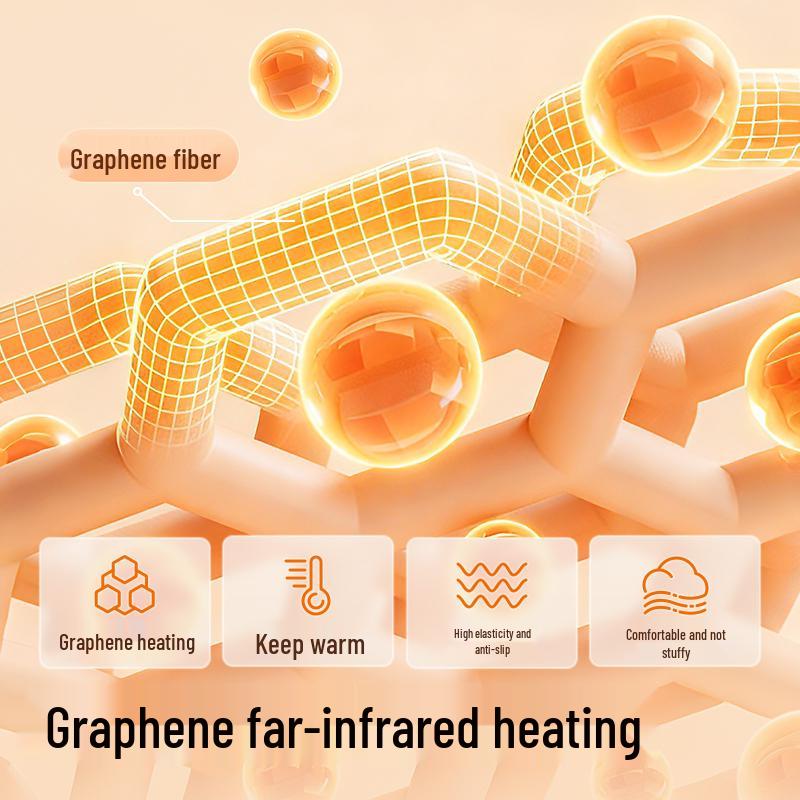 Graphene Heating Knee Pads: Anti-Slip Warm Support for Men, Women, and Seniors with Joint and Cold Leg Protection.