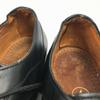 Pre-80s Agal Handmade Wooden Peg Vintage Plain Toe Black Size 26.5-27.0cm Continental Men's(USED)