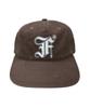 Paeseul Old F 5Panel Washed Cap Brown