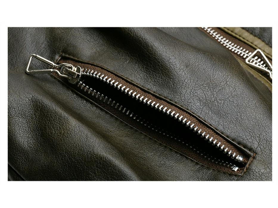 2025 Spring/Autumn Temperament Women's Slim Leather Jacket with Turn-Down Collar