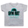 GYM RAT FITNESS BODYBUILDING POWERLIFTING TRAINING 24/7 KIDS CHILDS T-shirt