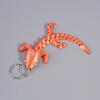 Adorable Multi Jointed Keyrings Creative 3D Printed Gecko Figurine Keychain Unique Backpack Decoration Accessories Gifts