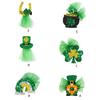 StPatrick Day Decorative Hair Clip LuckyClovers Hairhoop Festive Party Hair Pins