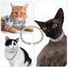 Caine de companie Guler cu lanț cubanez Colier lat cu strasuri strălucitoare pentru câini Mici, mijlocii mari, câini, accesorii de bijuterii