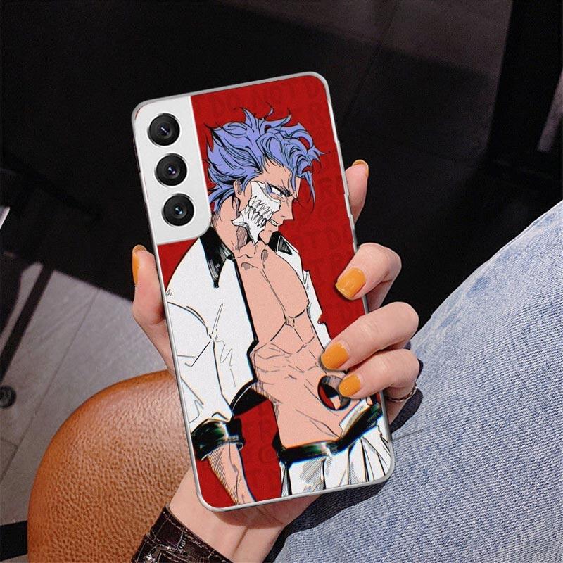 Bleach Grimmjow Phone Case For Samsung Galaxy S24 S25 Edge S26 Ultra S23 S22 S21 Plus S20 FE + Personalized Print Cover Galaxy S